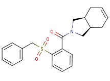 (3aR*,7aS*)-2-[2-(benzylsulfonyl)benzoyl]-2,3,3a,4,7,7a-hexahydro-1H-isoindole