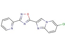 6-chloro-2-[3-(2-pyridinyl)-1,2,4-oxadiazol-5-yl]imidazo[1,2-a]pyridine