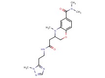 N,N,4-trimethyl-3-(2-{[2-(1-methyl-1H-1,2,4-triazol-5-yl)ethyl]amino}-2-oxoethyl)-3,4-dihydro-2H-1,4-benzoxazine-6-carboxamide