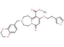 methyl 3-(2,3-dihydro-1,4-benzodioxin-6-ylmethyl)-7-oxo-9-[2-(3-thienyl)ethoxy]-1,2,3,4,5,7-hexahydropyrido[1,2-d][1,4]diazepine-10-carboxylate