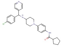 N-[4-(4-{[(4-chlorophenyl)(4-pyridinyl)methyl]amino}-1-piperidinyl)phenyl]cyclopentanecarboxamide