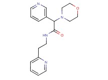 2-morpholin-4-yl-2-pyridin-3-yl-N-(2-pyridin-2-ylethyl)acetamide