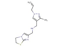 1-(1-allyl-3-methyl-1H-pyrazol-4-yl)-N-(2,3-dihydroimidazo[2,1-b][1,3]thiazol-6-ylmethyl)methanamine