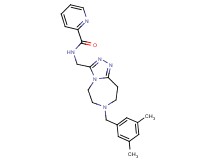 N-{[7-(3,5-dimethylbenzyl)-6,7,8,9-tetrahydro-5H-[1,2,4]triazolo[4,3-d][1,4]diazepin-3-yl]methyl}-2-pyridinecarboxamide