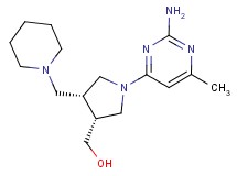 [(3R*,4R*)-1-(2-amino-6-methylpyrimidin-4-yl)-4-(piperidin-1-ylmethyl)pyrrolidin-3-yl]methanol