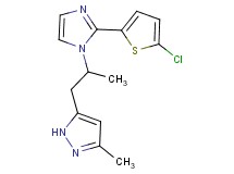 5-{2-[2-(5-chloro-2-thienyl)-1H-imidazol-1-yl]propyl}-3-methyl-1H-pyrazole