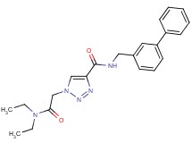 N-(3-biphenylylmethyl)-1-[2-(diethylamino)-2-oxoethyl]-1H-1,2,3-triazole-4-carboxamide
