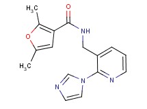 N-{[2-(1H-imidazol-1-yl)-3-pyridinyl]methyl}-2,5-dimethyl-3-furamide