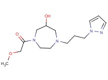1-(methoxyacetyl)-4-[3-(1H-pyrazol-1-yl)propyl]-1,4-diazepan-6-ol