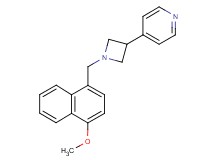 4-{1-[(4-methoxy-1-naphthyl)methyl]-3-azetidinyl}pyridine
