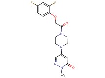 5-{4-[(2,4-difluorophenoxy)acetyl]-1-piperazinyl}-2-methyl-3(2H)-pyridazinone