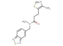 N-(2,1,3-benzothiadiazol-5-ylmethyl)-N-methyl-3-(4-methyl-1,3-thiazol-5-yl)propanamide