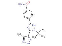4-[1-tert-butyl-5-(5-methyl-2H-1,2,3-triazol-4-yl)-1H-1,2,4-triazol-3-yl]benzamide