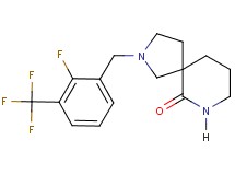2-[2-fluoro-3-(trifluoromethyl)benzyl]-2,7-diazaspiro[4.5]decan-6-one