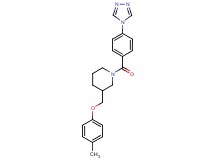 3-[(4-methylphenoxy)methyl]-1-[4-(4H-1,2,4-triazol-4-yl)benzoyl]piperidine