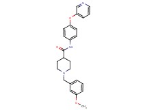 1-(3-methoxybenzyl)-N-[4-(3-pyridinyloxy)phenyl]-4-piperidinecarboxamide
