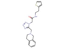 2-[5-(3,4-dihydroisoquinolin-2(1H)-ylmethyl)-1H-tetrazol-1-yl]-N-[2-(2-thienyl)ethyl]acetamide