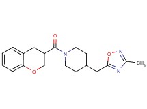 1-(3,4-dihydro-2H-chromen-3-ylcarbonyl)-4-[(3-methyl-1,2,4-oxadiazol-5-yl)methyl]piperidine