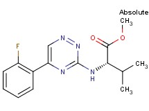 methyl N-[5-(2-fluorophenyl)-1,2,4-triazin-3-yl]-L-valinate