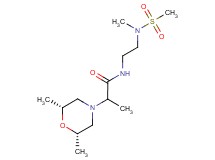 2-[(2R*,6S*)-2,6-dimethylmorpholin-4-yl]-N-{2-[methyl(methylsulfonyl)amino]ethyl}propanamide