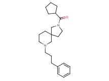 2-(cyclopentylcarbonyl)-7-(3-phenylpropyl)-2,7-diazaspiro[4.5]decane