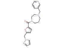 1-[5-(1H-pyrazol-1-ylmethyl)-2-furoyl]-4-(3-pyridinylmethyl)-1,4-diazepane