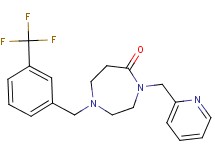 4-(2-pyridinylmethyl)-1-[3-(trifluoromethyl)benzyl]-1,4-diazepan-5-one