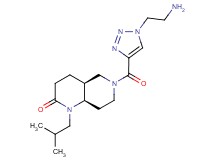 rel-(4aS,8aR)-6-{[1-(2-aminoethyl)-1H-1,2,3-triazol-4-yl]carbonyl}-1-isobutyloctahydro-1,6-naphthyridin-2(1H)-one hydrochloride