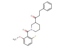 1-[1-(2-fluoro-6-methoxybenzoyl)-3-piperidinyl]-3-phenyl-1-propanone