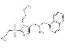 1-[2-[(cyclopropylmethyl)sulfonyl]-1-(2-methoxyethyl)-1H-imidazol-5-yl]-N-methyl-N-(1-naphthylmethyl)methanamine