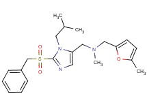 1-[2-(benzylsulfonyl)-1-isobutyl-1H-imidazol-5-yl]-N-methyl-N-[(5-methyl-2-furyl)methyl]methanamine