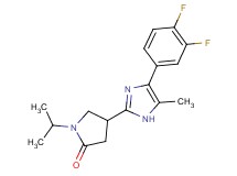 4-[4-(3,4-difluorophenyl)-5-methyl-1H-imidazol-2-yl]-1-isopropyl-2-pyrrolidinone trifluoroacetate