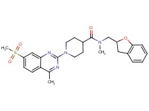 N-(2,3-dihydro-1-benzofuran-2-ylmethyl)-N-methyl-1-[4-methyl-7-(methylsulfonyl)-2-quinazolinyl]-4-piperidinecarboxamide