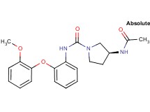 (3S)-3-(acetylamino)-N-[2-(2-methoxyphenoxy)phenyl]pyrrolidine-1-carboxamide