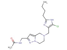 N-({5-[(2-butyl-5-chloro-1H-imidazol-4-yl)methyl]-4,5,6,7-tetrahydropyrazolo[1,5-a]pyrazin-2-yl}methyl)acetamide