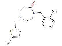 4-(2-methylbenzyl)-1-[(5-methyl-2-thienyl)methyl]-1,4-diazepan-5-one