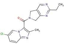 6-[(6-chloro-2-methylimidazo[1,2-a]pyridin-3-yl)carbonyl]-2-ethyl-6,7-dihydro-5H-pyrrolo[3,4-d]pyrimidine