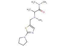 N,N-dimethyl-2-{methyl[(2-pyrrolidin-1-yl-1,3-thiazol-5-yl)methyl]amino}propanamide