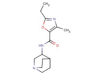 N-1-azabicyclo[2.2.2]oct-3-yl-2-ethyl-4-methyl-1,3-oxazole-5-carboxamide