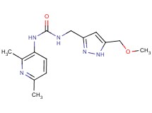 N-(2,6-dimethylpyridin-3-yl)-N'-{[5-(methoxymethyl)-1H-pyrazol-3-yl]methyl}urea