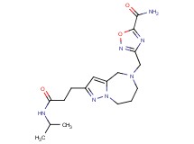3-{[2-[3-(isopropylamino)-3-oxopropyl]-7,8-dihydro-4H-pyrazolo[1,5-a][1,4]diazepin-5(6H)-yl]methyl}-1,2,4-oxadiazole-5-carboxamide