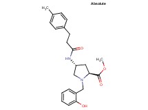methyl (4R)-1-(2-hydroxybenzyl)-4-{[3-(4-methylphenyl)propanoyl]amino}-L-prolinate