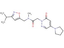N-[(3-isopropylisoxazol-5-yl)methyl]-N-methyl-2-(6-oxo-4-pyrrolidin-1-ylpyridazin-1(6H)-yl)acetamide