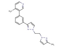 4-methyl-3-(3-{1-[2-(3-methyl-1H-pyrazol-1-yl)ethyl]-1H-pyrazol-3-yl}phenyl)pyridine