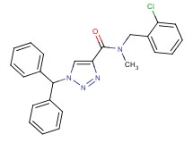 N-(2-chlorobenzyl)-1-(diphenylmethyl)-N-methyl-1H-1,2,3-triazole-4-carboxamide