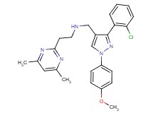 N-{[3-(2-chlorophenyl)-1-(4-methoxyphenyl)-1H-pyrazol-4-yl]methyl}-2-(4,6-dimethyl-2-pyrimidinyl)ethanamine