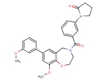 1-(3-{[9-methoxy-7-(3-methoxyphenyl)-2,3-dihydro-1,4-benzoxazepin-4(5H)-yl]carbonyl}phenyl)-2-pyrrolidinone