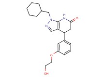 1-(cyclohexylmethyl)-4-[3-(2-hydroxyethoxy)phenyl]-1,4,5,7-tetrahydro-6H-pyrazolo[3,4-b]pyridin-6-one