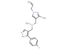 1-(1-allyl-3-methyl-1H-pyrazol-4-yl)-N-{[5-(4-fluorophenyl)-1H-pyrazol-4-yl]methyl}-N-methylmethanamine