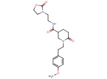 1-[2-(4-methoxyphenyl)ethyl]-6-oxo-N-[2-(2-oxo-1,3-oxazolidin-3-yl)ethyl]-3-piperidinecarboxamide